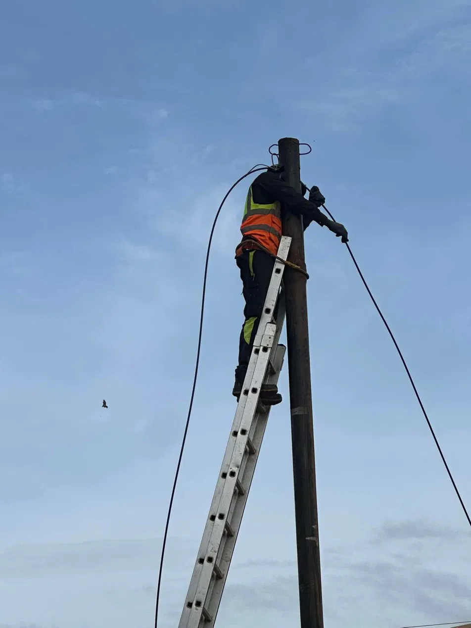 Technicien câblage aérien fibre optique